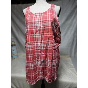 Old Navy Plain Red & White Rounded neckTank, cotton/rayon blend, women's size XL